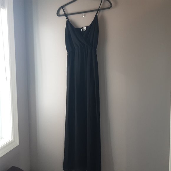 🌞 H&M Divided Black Sheer Maxi Cami Dress | 2 - Picture 3 of 13